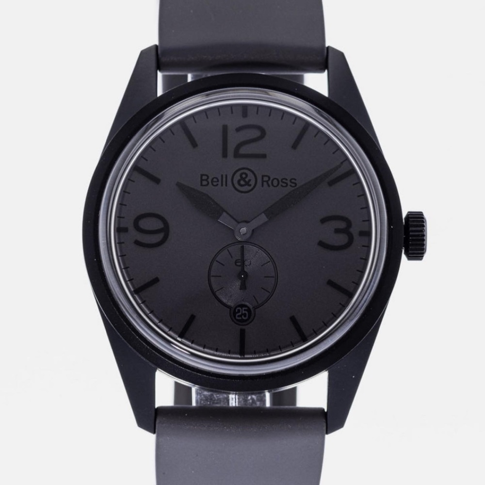 Bell & Ross Vintage PVD Phantom BR 123-95-SC Black Dial Automatic Watch 41mm